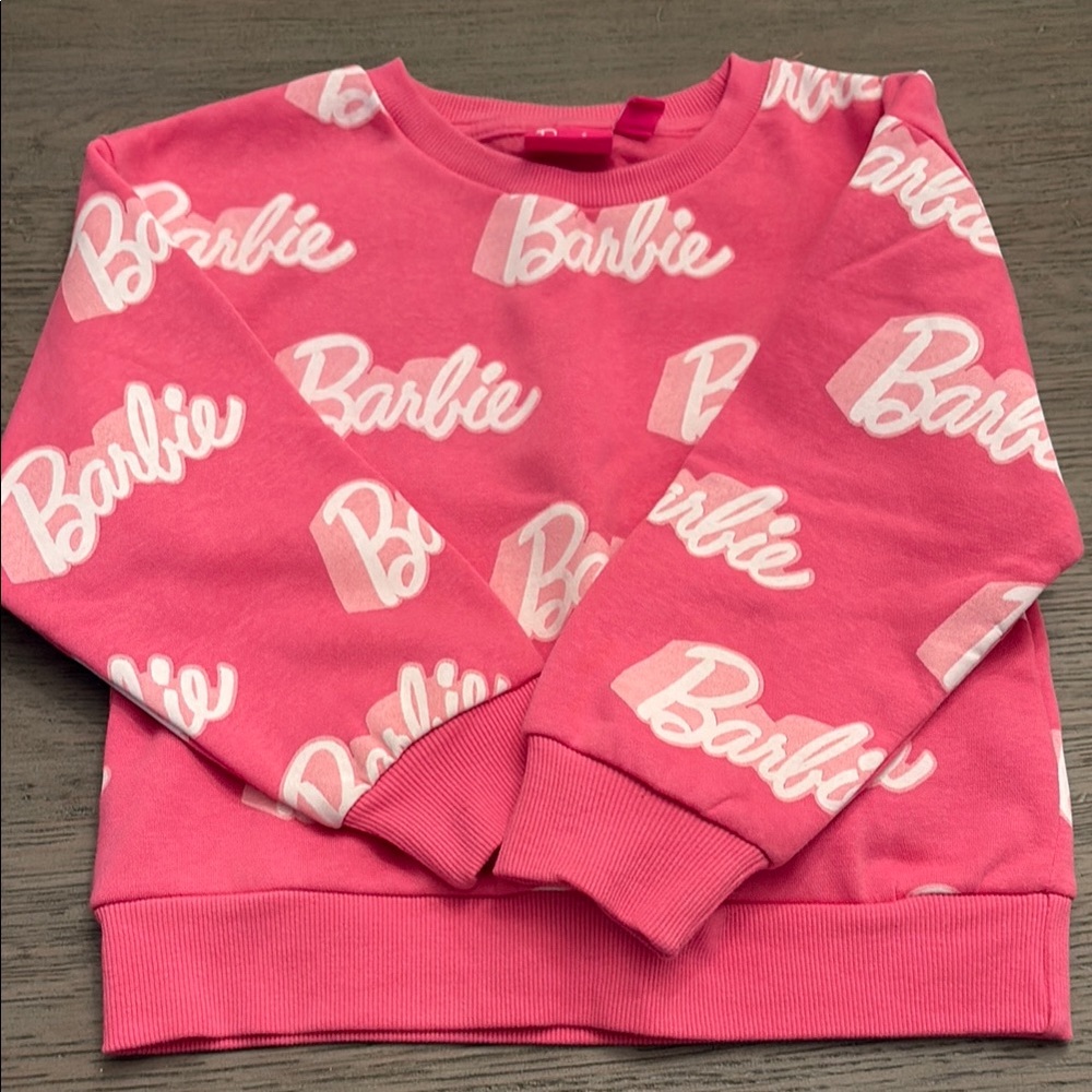 Barbie Pink Logo Kids Sweatshirt